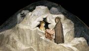 GIOTTO di Bondone The Hermit Zosimus Giving a Cloak to Magdalene oil